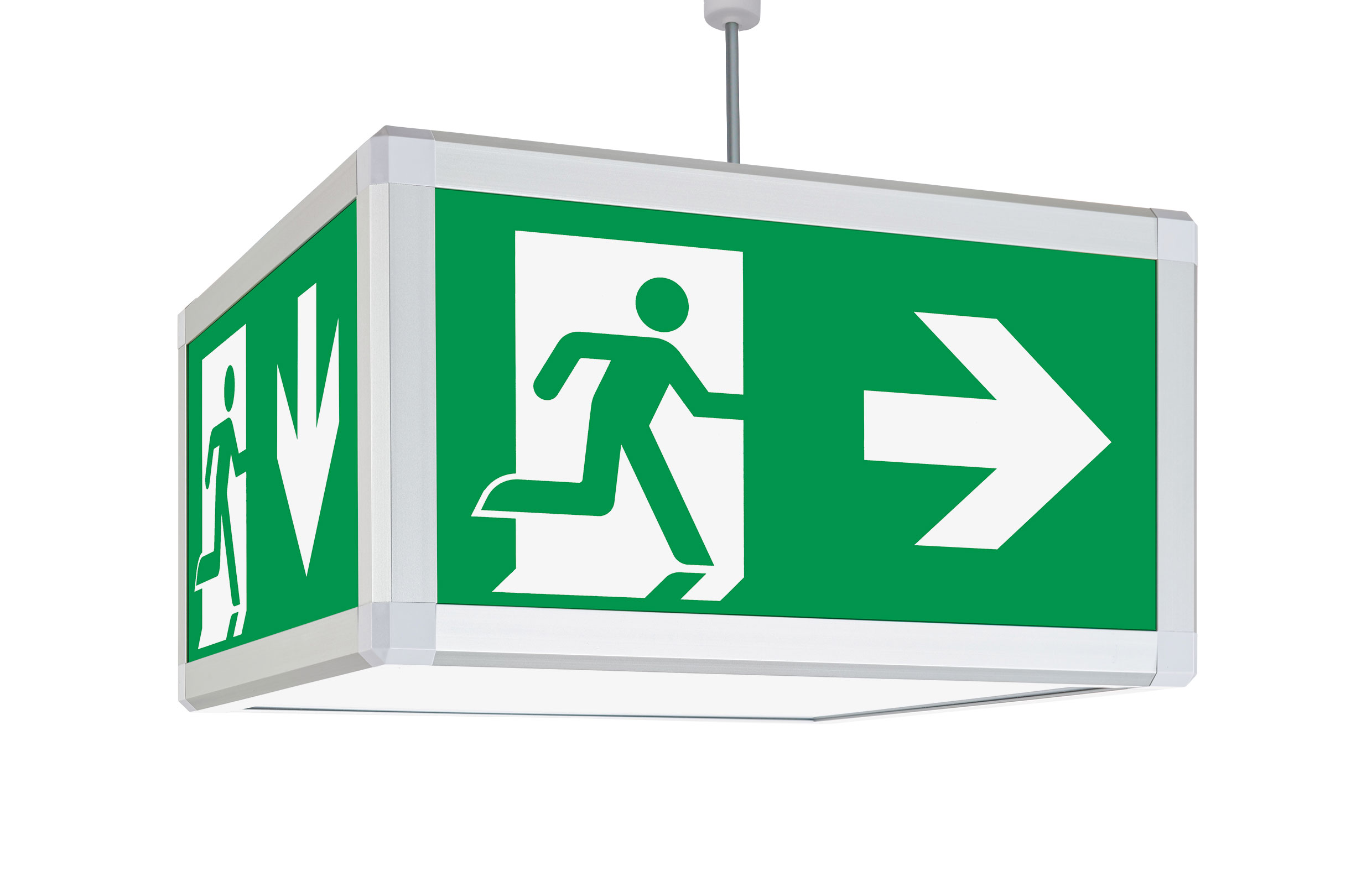 CUBE H-300 EB LED - weißaluminium (silber)