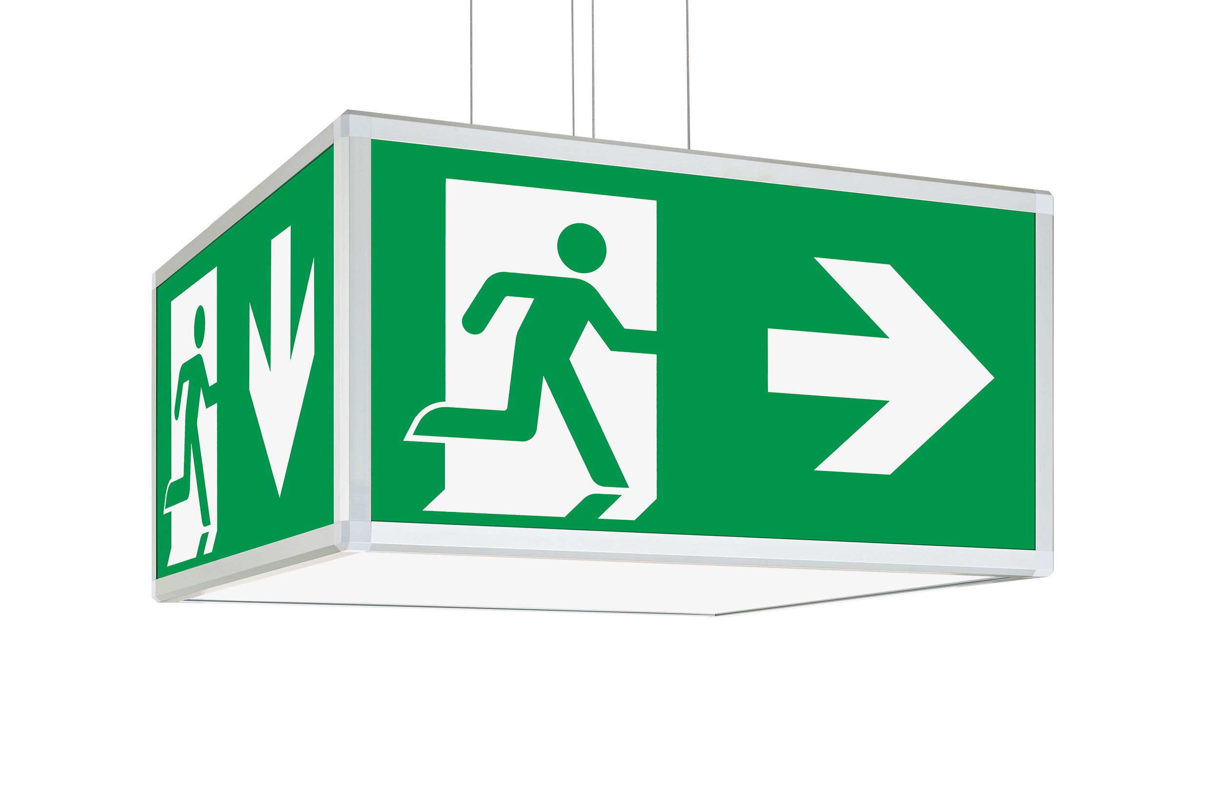 CUBE H-600 EB LED - weißaluminium (silber)